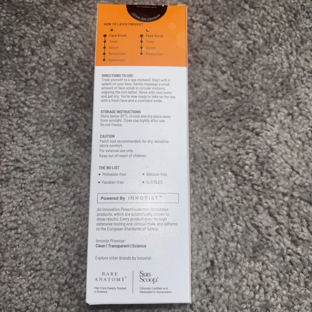 Chemist at Play Face Scrub Unisex 100ml‎ Orange Gentle Exfoliating NEW